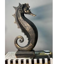 Dekoratif Deniz Atı Biblo (Siyah)
