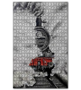 Cakapuzzle Buhar ve Dumanlar Arasında Karatren Puzzle Yapboz MDF (Ahşap) (1000 Parça)