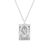 Kişiye Özel 925 Ayar Gümüş The Empress Tarot Kolye (Gümüş)