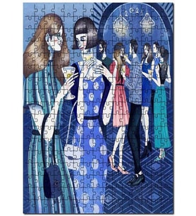 Cakapuzzle Kadınlar Erkekler Partide Illütirasyon  Puzzle Yapboz MDF (Ahşap) (1000 Parça)