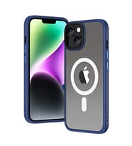 Vendas iPhone 13 Uyumlu ( iPhone 13 ) Hibrit Serisi Wireless Şarj Özellikli Magic Magsafe Kılıf (Mavi)