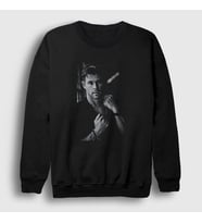 Presmono Unisex Beyaz Grayscale Chris Hemsworth Sweatshirt 358713tt (Siyah)