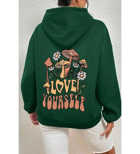 Unisex The 1997 Travel Baskılı Sweatshirt (Yeşil)