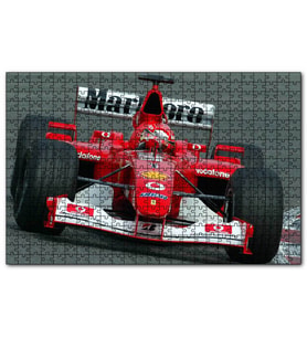 Cakapuzzle Formula 1 Kırmızı Marlboro  Puzzle Yapboz MDF (Ahşap) (255 Parça)