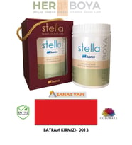 Bianca Stella Su Bazlı Saf Akrilik Boya 1lt (Kırmızı)