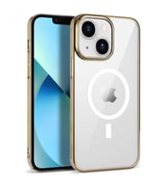 Apple iPhone 14 Plus Kılıf Zore Pixel Magsafe Kılıf (Gold)