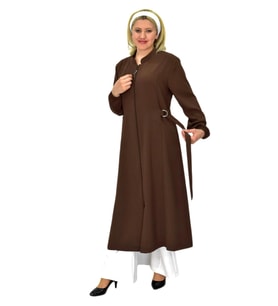 Kadın Fermuarlı Kap Tunik BGL-ST03601 (Taba)