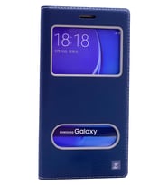 Galaxy J7 2016 Kılıf Dolce Kapaklı Kılıf (Lacivert)