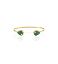 Kadir Jewellery 22 Ayar Altın Kaplama El İşçiliği Zirkon Taşlı Kadın Charm Bileklik (Koyu Mavi)