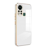Microsonic Infinix Hot 11S Kılıf Olive Plated Siyah (Beyaz)