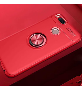 Xiaomi Mi 5X Kılıf Yüzüklü Magnetli Ravel Case (Kırmızı)