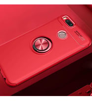 Xiaomi Mi 5X Kılıf Yüzüklü Magnetli Ravel Case (Kırmızı)