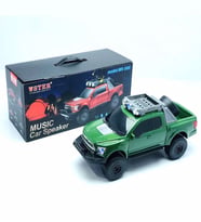 WSTER WS-589 4x4 Jeep Görünümlü Bluetooth Hoparlör USB TF Kart FM Radyo Destekli (Yeşil)
