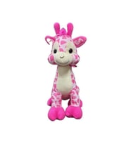 Peluş 35 Cm Mutlu Zürafa (Pembe)