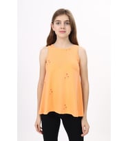 Toontoy Kız Çocuk Baskılı Atlet (Oranj)