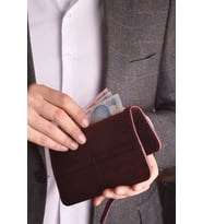 Jewelmim Bordo Crazy Dikey %100 Gerçek Deri Erkek Cüzdanı Hakiki Deri Cüzdan & Kartlık - DR1138BR