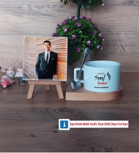Sınıf Öğretmeni Fotoğraflı Dekoratif Taş, Kupa Bardak Beyaz Hediye (Model 8)