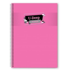 Defter A4 Spiralli 72 Yaprak Çizgili A4 Siparalli Defter Telli Defter 72 Yaprak Çizgili (Açık Pembe)