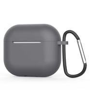 Apple Airpods 3. Nesil Uyumlu Kılıf Standart Yumuşak Silikon Uyumlu Kılıf (Gri)