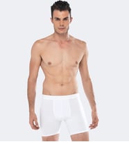 Malabadi Erkek Modal Uzun Boxer 010 (Beyaz)