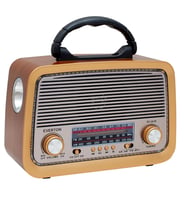 Nostaljik Radyo Led Işıklı (Kahverengi)