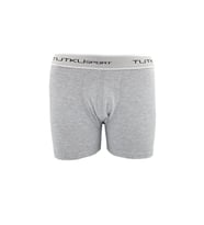 TUTKU 0400 ERKEK ELASTAN SPOR BOXER TEKLİ (Gri)