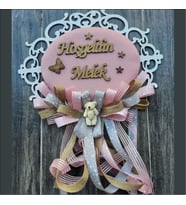 MAVİ  BEBEK KAPI SÜSÜ (Pembe)