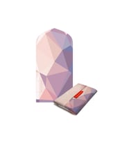 TAKVA Portatif Cep Seccadesi,Seyahat Namazlığı,Katlanabilir Seccade (Ekru-Pembe)