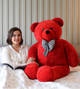 Özgüner Oyuncak DEV PELUŞ AYICIK (170cm) (Kırmızı)