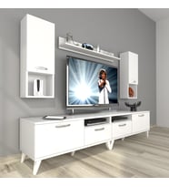 Decoraktiv Eko 5220da Slm Retro Tv Ünitesi Tv Sehpası (Beyaz)