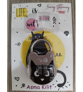TAROS VİNTAGE LABEL FANCY ASMA KİLİT (Kahverengi)