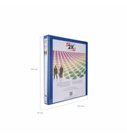 FİRMA EVRAK SUNUM KLASÖRÜ A4 PVC 3 CM 2 HALKALI (250 YAPRAK) 27,5X32 CM (Mavi)