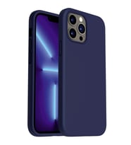 iPhone 11 Pro Max Kılıf Kamera Korumalı Silikon Rubber Arka Kapak (Lacivert)