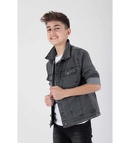 Erkek Çocuk Jean Ceket Günlük Modaya Uygun Ak22145123 (Füme)