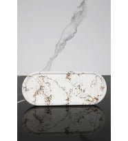 Dekoratif Oval Sunum Tepsisi Tabağı Sunumluk 9x23 Cm (Altın Rengi)