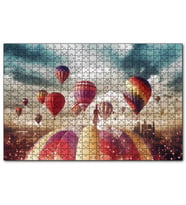 Cakapuzzle Sıcak Hava Balonları ve Bulutlar  Puzzle Yapboz MDF (Ahşap) (255 Parça)