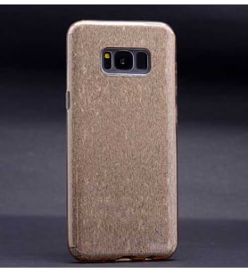 Galaxy S8 Plus Kılıf Zore Shining Simli Silikon Kılıf (Gold)