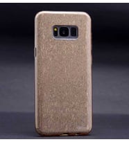 Galaxy S8 Plus Kılıf Zore Shining Simli Silikon Kılıf (Gold)
