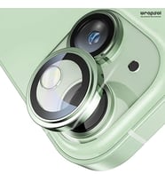 iPhone 15 Kamera Lens Koruyucu Kolay Uygulama Aparatlı (Yeşil)