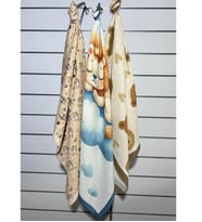 MiniPink Baby Çok Amaçlı Müslin Örtü & Battaniye 3'lü Set %100 Pamuk 75x100 Cm (Krem)