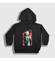 Presmono Unisex Çocuk Beyaz Nezuko Kamado V3 Anime Demon Slayer Kimetsu No Yaiba Kapüşonlu Sweatshirt 308288tt (Siyah)