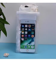 Su Geçirmez Telefon Kılıfı Su Altı Deniz Havuz Para Takı Kılıfı Cüzdan (Beyaz)