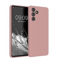 Microsonic Matte Silicone Samsung Galaxy A55 Kılıf Siyah (Rose)