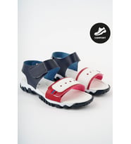 Muggo MİCKEY Garantili Günlük Ortopedik Hafif Taban Tek Bant Cırtlı Unisex Çocuk Sandalet (Beyaz)