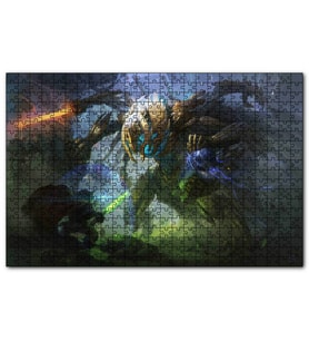 Cakapuzzle  Star Wars Yoda General Grievous  Puzzle Yapboz MDF (Ahşap) (255 Parça)