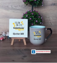 Mühendisler Günü Hediyesi Dekoratif Taş, Kupa Bardak Kırmızı Hediye (Model 9)