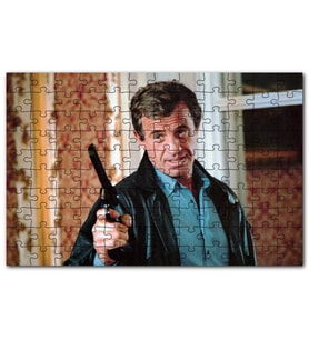 Cakapuzzle Jean Paul Belmondo Silahlı Puzzle Yapboz MDF (Ahşap) (500 Parça)
