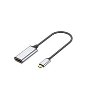 Zore QG05 8K 60 Hz Görüntü Kalitesi Type-C to HDMI Dönüştürücü 15cm (Gümüş)