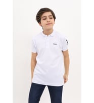 Toontoy Erkek Çocuk Nakışlı Tişört (Beyaz)