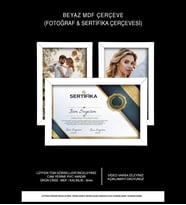 3 Adet 21x30 Çerçeve - Mdf Çerçeve - Fotoğraf Çerçevesi - A4 Sertifika Çerçevesi (Beyaz)